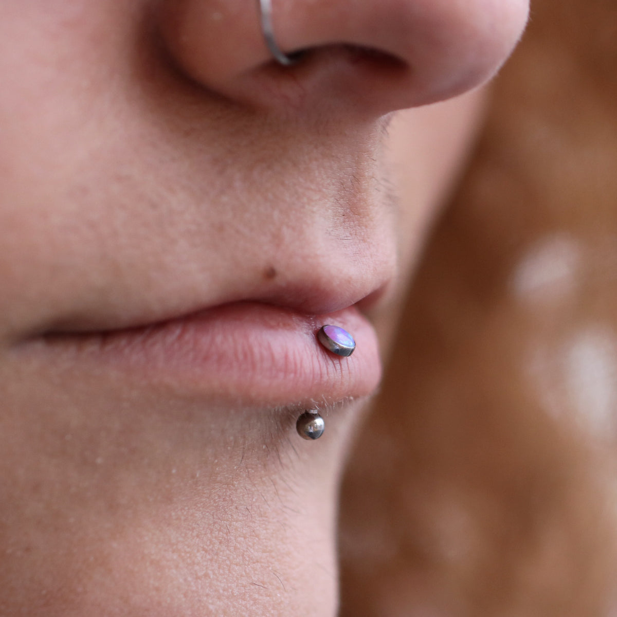 Labret Definition Vertical Labret Jewelry – Brilliance Piercing