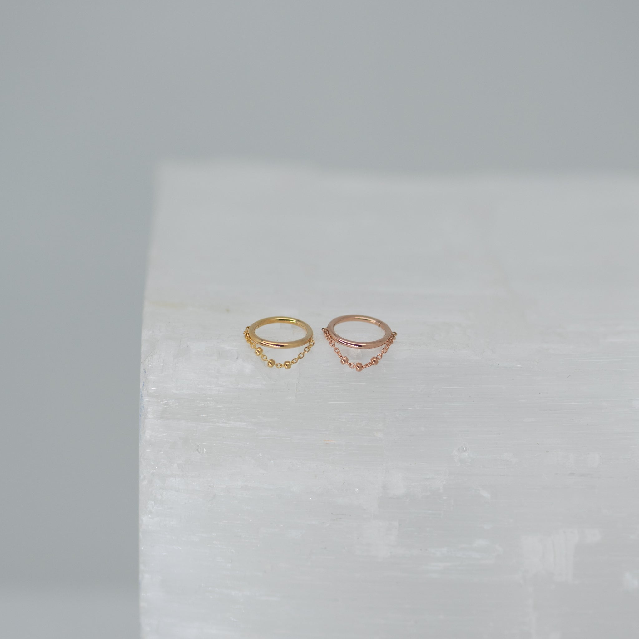 Trio Bead Chain Seamless Ring – Brilliance Piercing